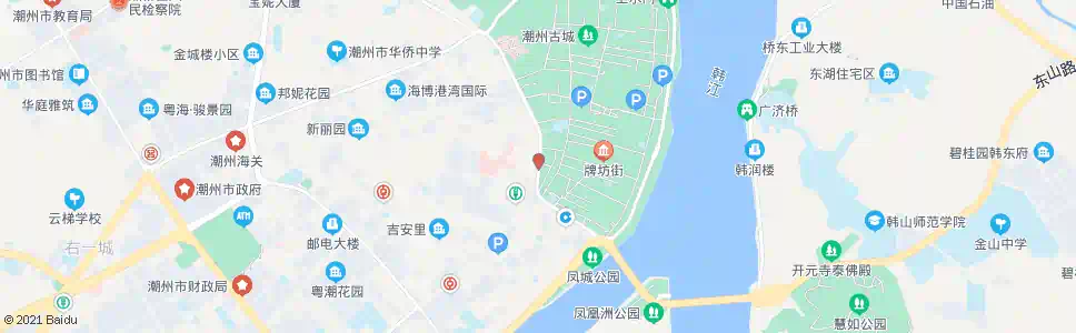 潮州城新路口_公交站地图_潮州公交_妙搜公交查询2025