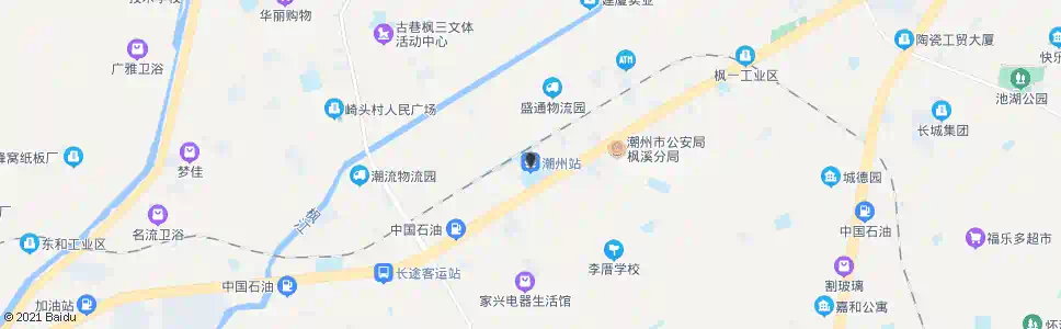 潮州愧山岗_公交站地图_潮州公交_妙搜公交查询2025