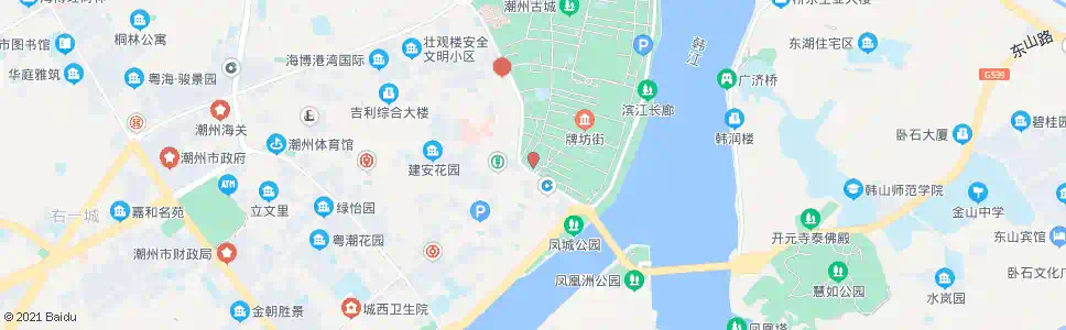 潮州草南路口_公交站地图_潮州公交_妙搜公交查询2025