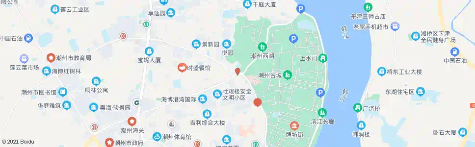 潮州西园路_公交站地图_潮州公交_妙搜公交查询2025