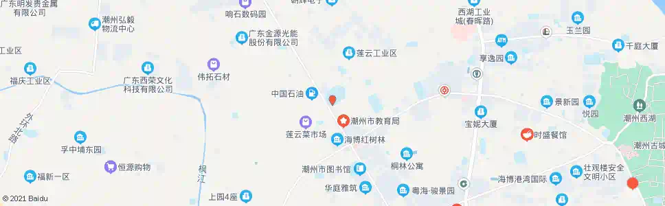 潮州高级中学_公交站地图_潮州公交_妙搜公交查询2025