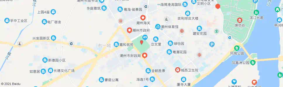 潮州人民广场东_公交站地图_潮州公交_妙搜公交查询2025