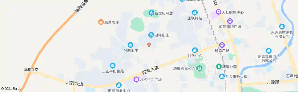 东莞湖畔山庄_公交站地图_东莞公交_妙搜公交查询2025