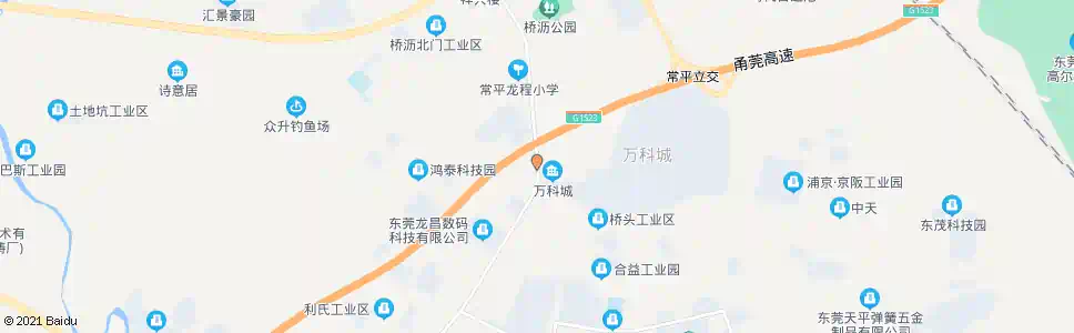 东莞万科城_公交站地图_东莞公交_妙搜公交查询2025