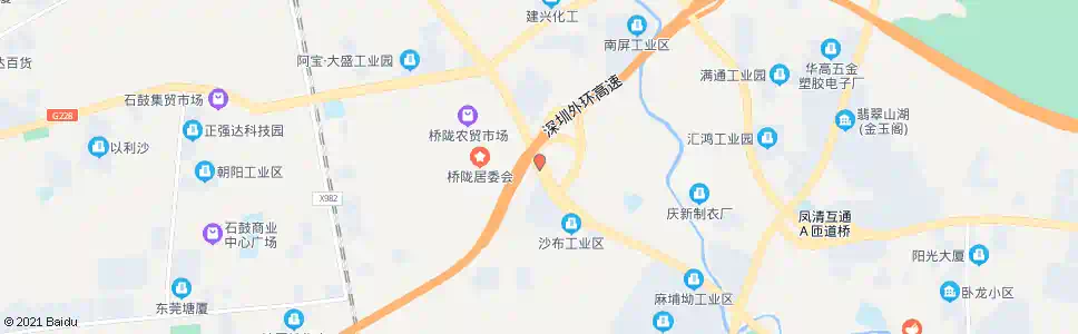 东莞桥陇南_公交站地图_东莞公交_妙搜公交查询2025