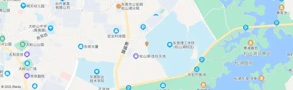 东莞教师村_公交站地图_东莞公交_妙搜公交查询2025