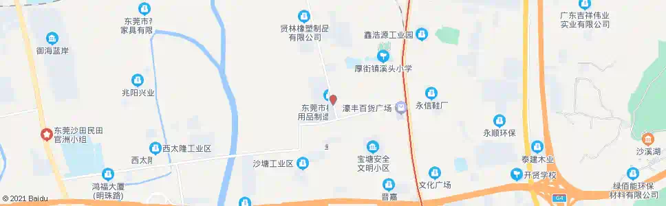 东莞沙塘站_公交站地图_东莞公交_妙搜公交查询2025