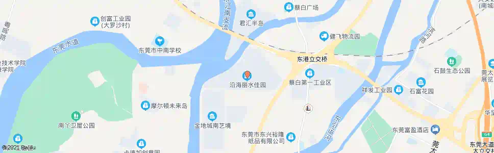 东莞沿海丽水佳园_公交站地图_东莞公交_妙搜公交查询2025