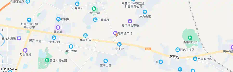 东莞田美北区(旺角城)_公交站地图_东莞公交_妙搜公交查询2025