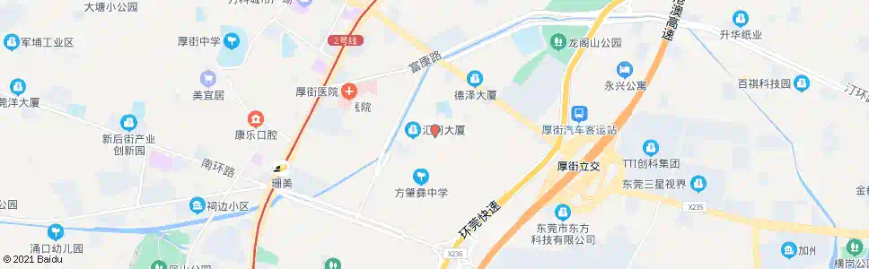 东莞河田中心站_公交站地图_东莞公交_妙搜公交查询2025
