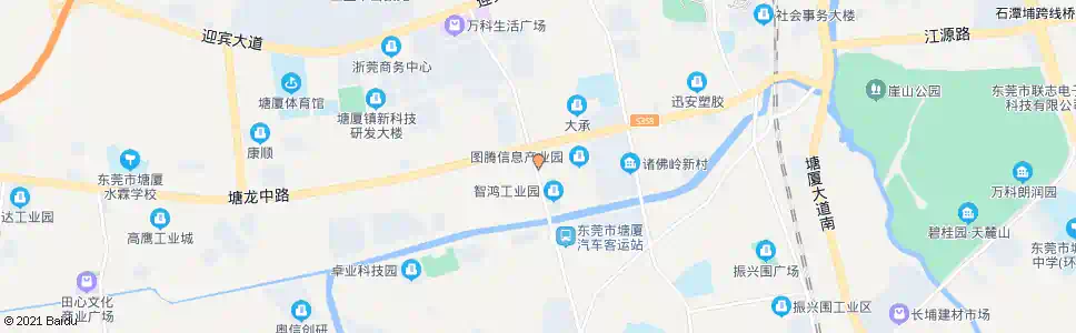 东莞东方公寓_公交站地图_东莞公交_妙搜公交查询2025