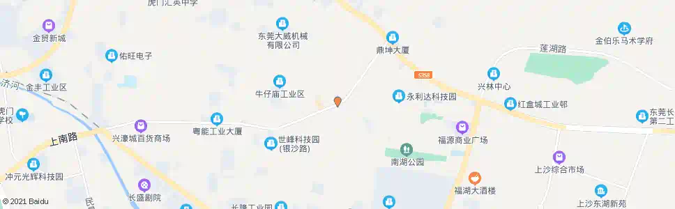 东莞厦边大街_公交站地图_东莞公交_妙搜公交查询2025