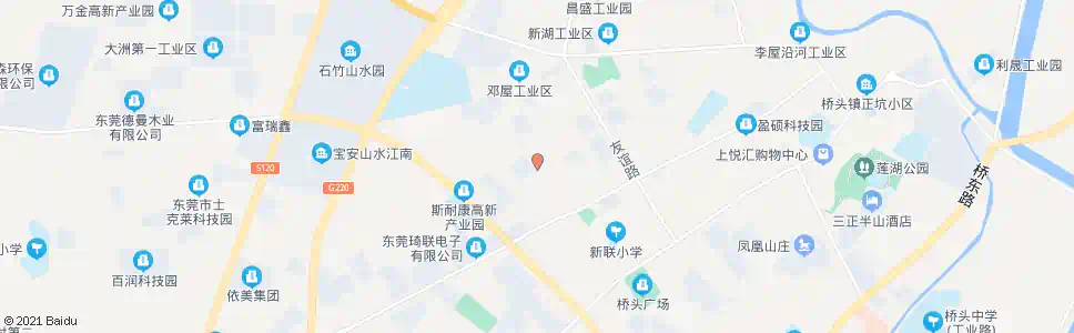 东莞田新华兴工业区_公交站地图_东莞公交_妙搜公交查询2025