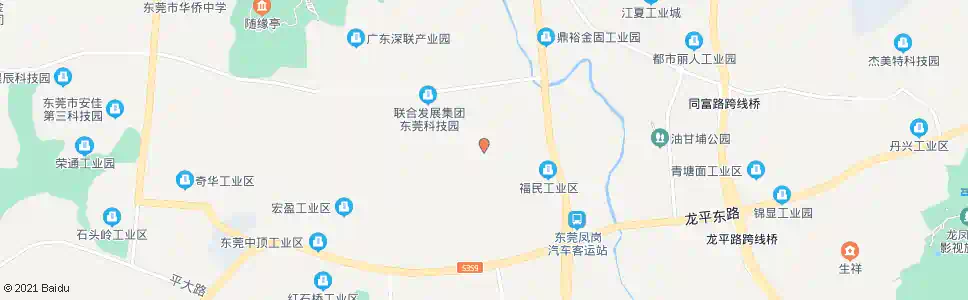 东莞怡发工业区_公交站地图_东莞公交_妙搜公交查询2025
