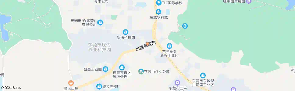 东莞水濂山路东_公交站地图_东莞公交_妙搜公交查询2025