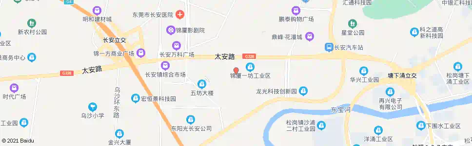 东莞锦厦路路口_公交站地图_东莞公交_妙搜公交查询2025