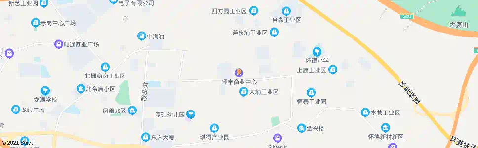 东莞怀丰商业中心_公交站地图_东莞公交_妙搜公交查询2025