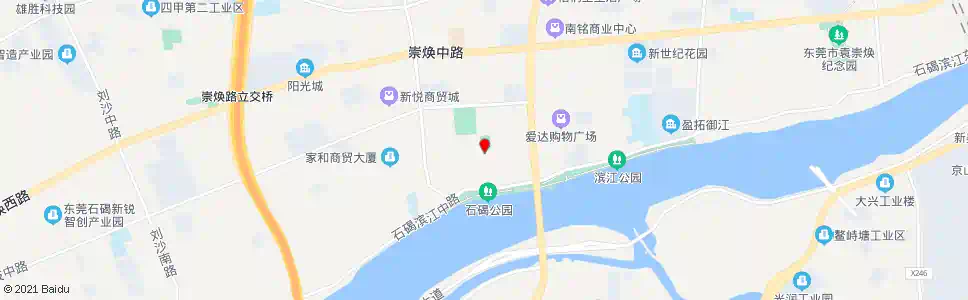 东莞上一村市场_公交站地图_东莞公交_妙搜公交查询2025
