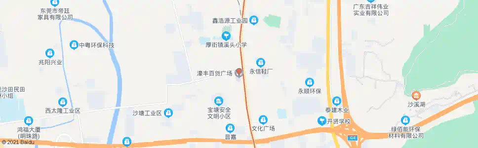 东莞濠丰百货_公交站地图_东莞公交_妙搜公交查询2025