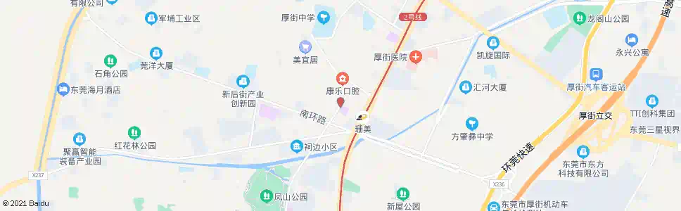 东莞明丰商场_公交站地图_东莞公交_妙搜公交查询2025