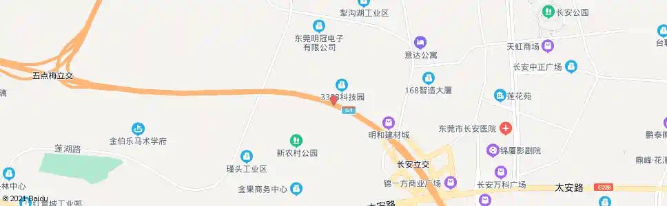 东莞花果村路口_公交站地图_东莞公交_妙搜公交查询2025