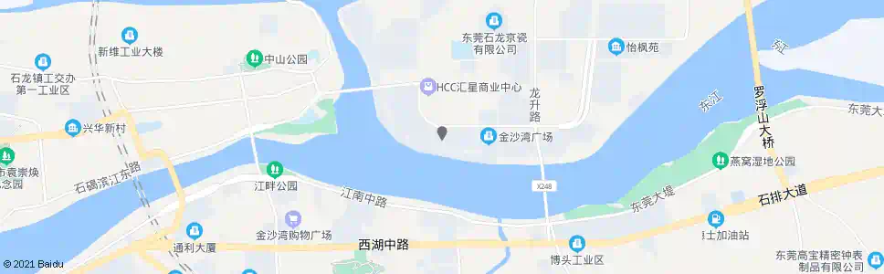 东莞金沙湾花园_公交站地图_东莞公交_妙搜公交查询2025