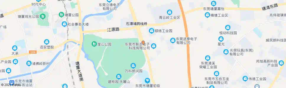 东莞石潭布新工业区_公交站地图_东莞公交_妙搜公交查询2025