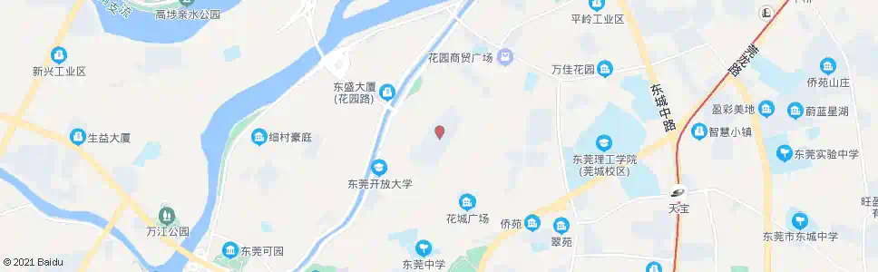 东莞花园新村_公交站地图_东莞公交_妙搜公交查询2025