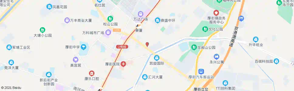东莞厦税务协管站_公交站地图_东莞公交_妙搜公交查询2025