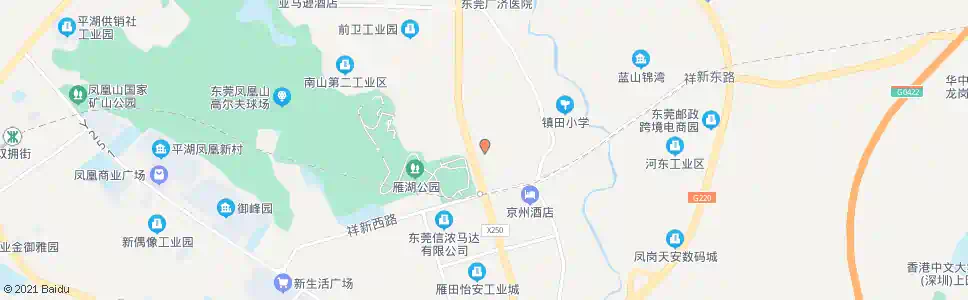 东莞雁田市场_公交站地图_东莞公交_妙搜公交查询2025