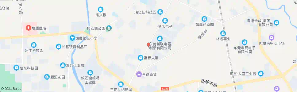 东莞连新街口_公交站地图_东莞公交_妙搜公交查询2025