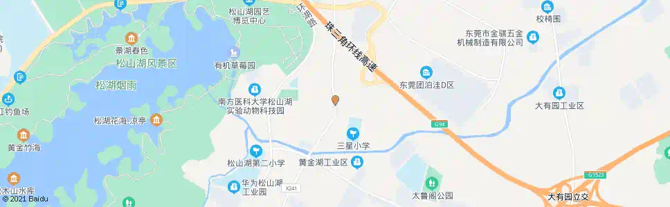 东莞松木山村委会_公交站地图_东莞公交_妙搜公交查询2025