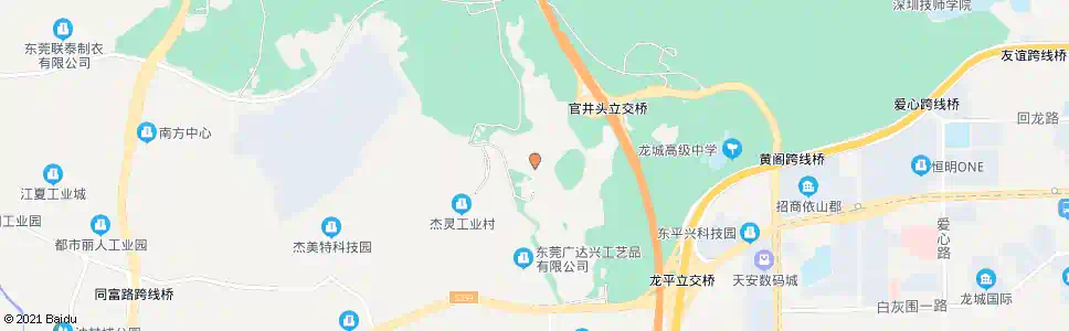 东莞官井头水库_公交站地图_东莞公交_妙搜公交查询2025