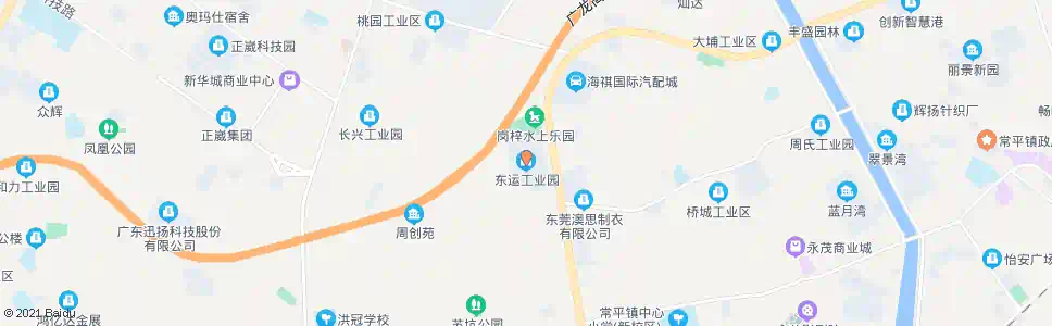 东莞桥东工业园_公交站地图_东莞公交_妙搜公交查询2025