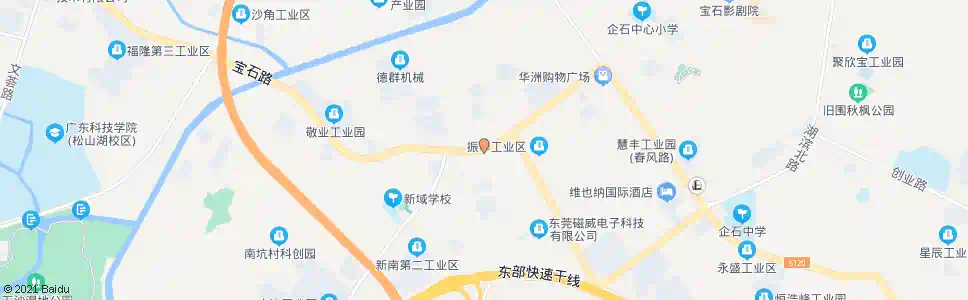 东莞向丁工业区_公交站地图_东莞公交_妙搜公交查询2025