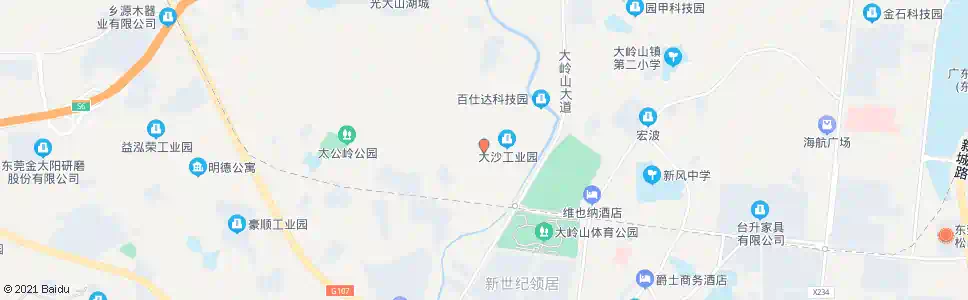 东莞海域厂_公交站地图_东莞公交_妙搜公交查询2025