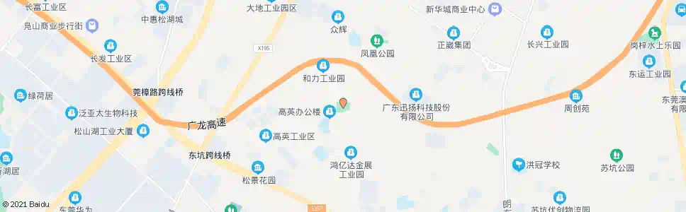 东莞高英广场_公交站地图_东莞公交_妙搜公交查询2025