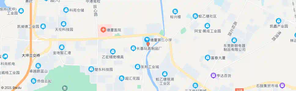 东莞塘厦第三小学_公交站地图_东莞公交_妙搜公交查询2025
