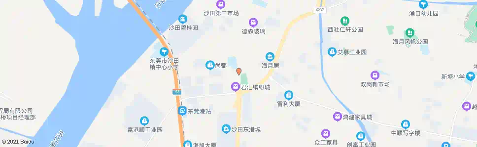 东莞沙田邮局_公交站地图_东莞公交_妙搜公交查询2025