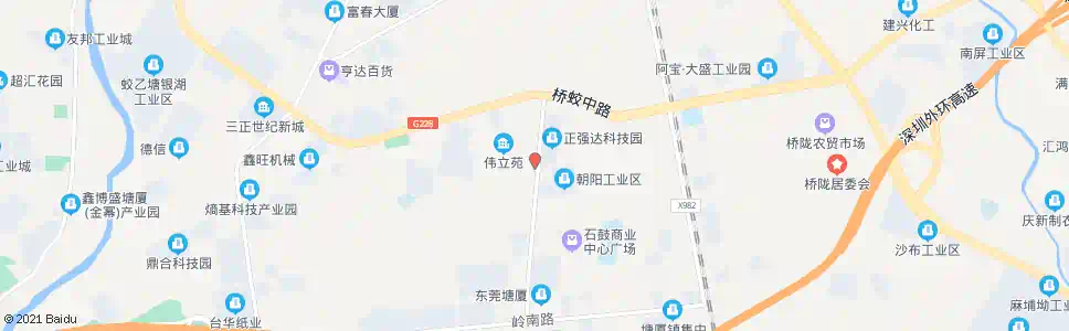 东莞向阳路口(华荣电子厂)_公交站地图_东莞公交_妙搜公交查询2025