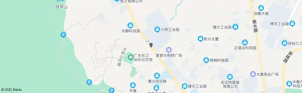 东莞纵队路口_公交站地图_东莞公交_妙搜公交查询2025