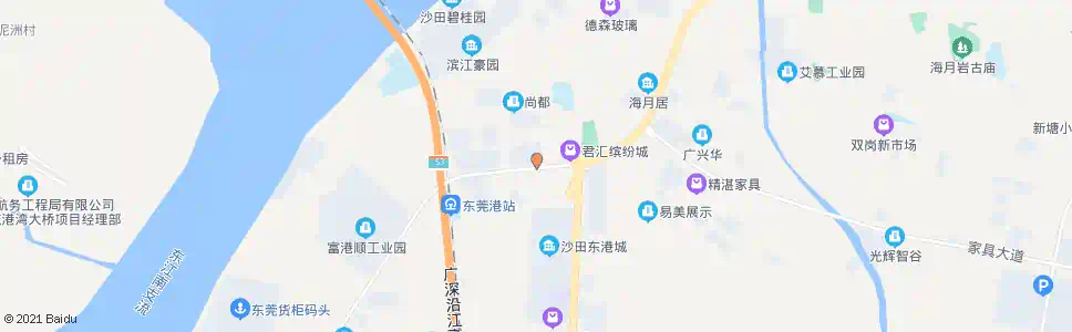 东莞沙田市场_公交站地图_东莞公交_妙搜公交查询2025