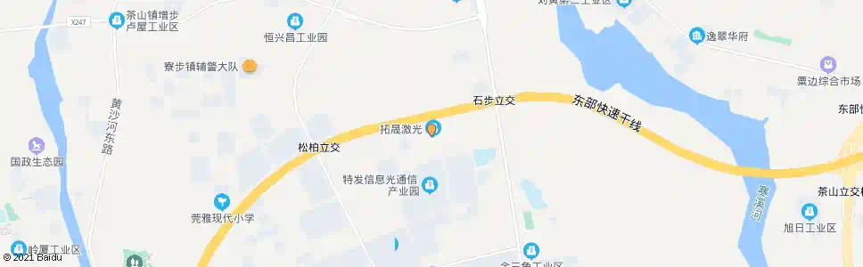 东莞华南工业城_公交站地图_东莞公交_妙搜公交查询2025
