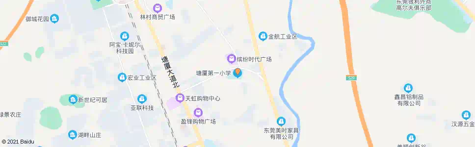 东莞塘厦第一小学_公交站地图_东莞公交_妙搜公交查询2025