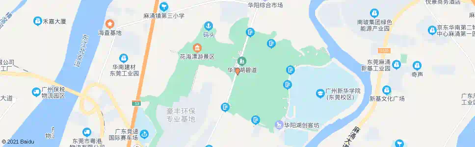东莞华阳湖湿地公园_公交站地图_东莞公交_妙搜公交查询2025