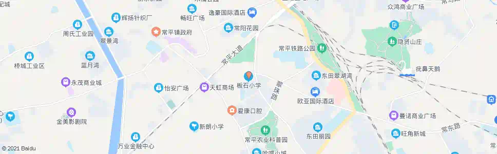 东莞板石小学_公交站地图_东莞公交_妙搜公交查询2025