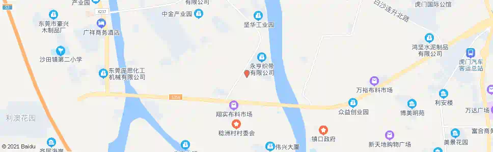 东莞龙船洲路口_公交站地图_东莞公交_妙搜公交查询2025