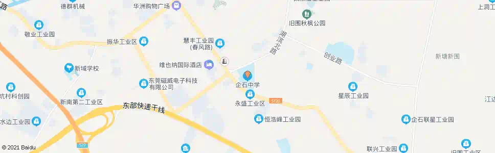 东莞企石中学_公交站地图_东莞公交_妙搜公交查询2025