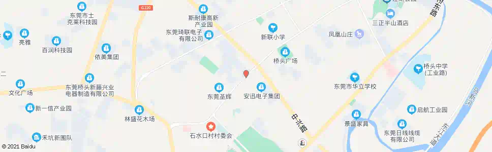 东莞岭头村委会(大新商场)_公交站地图_东莞公交_妙搜公交查询2025
