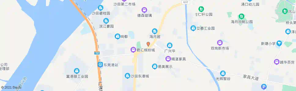 东莞港口国际_公交站地图_东莞公交_妙搜公交查询2025